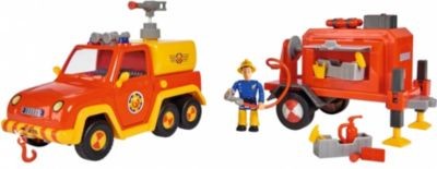 Simba Feuerwehrmann Sam Venus mit Anhanger und Figur Пожарный Сэм Венера с подвеской и фигуркой
