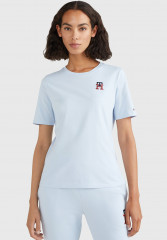 Tommy Hilfiger MONOGRAM Print T-shirt breezy blue MONOGRAM Футболка с принтом свежий синий