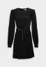 Tommy Hilfiger MOSS SOLID SHORT DRESS Cocktail dress / Party dress black MOSS SOLID SHORT DRESS Коктейльное платье / Праздничное платье черный