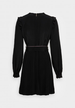 Tommy Hilfiger MOSS SOLID SHORT DRESS Cocktail dress / Party dress black MOSS SOLID SHORT DRESS Коктейльное платье / Праздничное платье черный