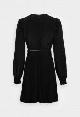 Tommy Hilfiger MOSS SOLID SHORT DRESS  Cocktail dress / Party dress black MOSS SOLID SHORT DRESS Коктейльное платье / Праздничное платье черный