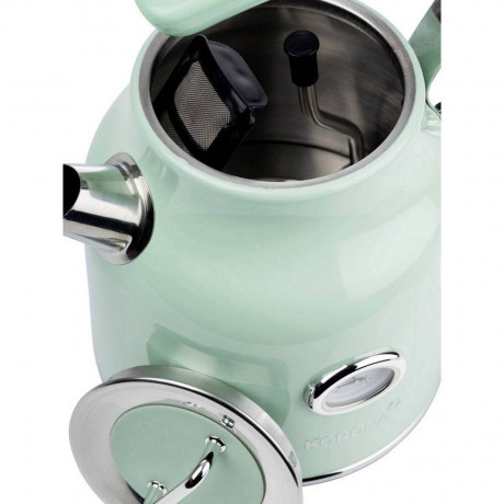 KORONA KORONA Wasserkocher Korona Retro 20665 Wasserkocher schnurlos Mint, 1.70 l, 2200 W  Чайник KORONA Электрический чайник Korona Retro 20665 мятный, 1,70 л, 2200 Вт