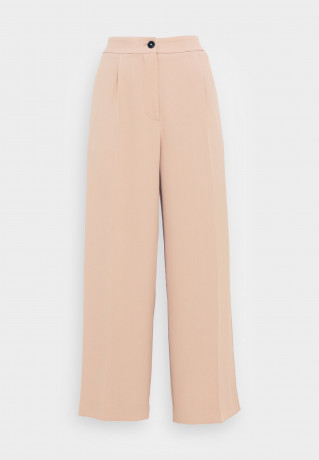 Tommy Hilfiger FLUID TWILL WIDE LEG CROP PANT Trousers beige ШИРОКИЕ УКОРОЧЕННЫЕ БРЮКИ FLUID TWILL Брюки бежевый