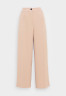 Tommy Hilfiger FLUID TWILL WIDE LEG CROP PANT Trousers beige ШИРОКИЕ УКОРОЧЕННЫЕ БРЮКИ FLUID TWILL Брюки бежевый