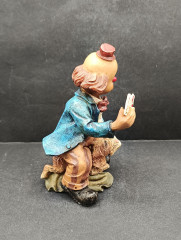 Статуэтка винтажная Im Stil Gilde &quot;Клоун с собакой и картами&quot;, фарфор, 14 см, Германия, 1970-80гг.