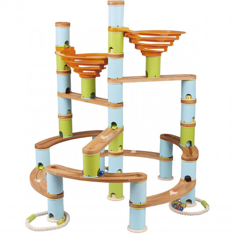 Kugelbahn: Bamboo Build Run JUMBO Marble Run: Bamboo Build Run JUMBO
