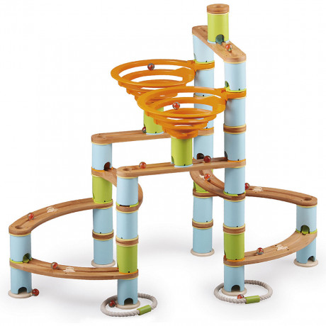 Kugelbahn: Bamboo Build Run JUMBO Marble Run: Bamboo Build Run JUMBO