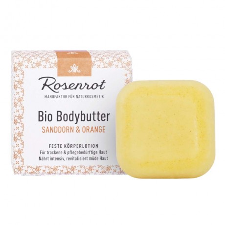 Rosenrot Feste Bodybutter Sanddorn & Orange 70g  Твердое масло для тела облепиха и апельсин 70г