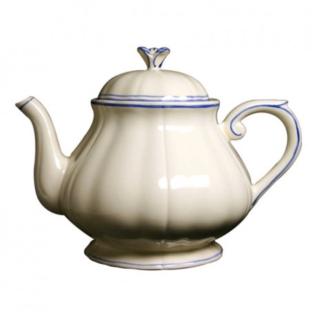 Gien Fayencerie Gien 'Filets Bleus' Teekanne 1,25 l Заварочный чайник Gien "Filets Bleus" 1,25 л