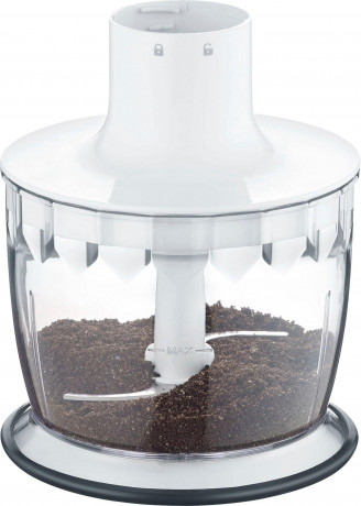 Graef Graef Stabmixer HB 501, 3 teiliges Zubehor Set, weiss, Mixstab, Purierstab, Zerkleinerer Schwarz Ручной блендер Graef HB 501, набор аксессуаров из 3 предметов, белый, палочка для смешивания, палочка для очистки, измельчитель