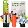 Kitchen Pro + Kitchen Pro + Smoothie-Maker mit 2 To Go Flasche 260W Mixer Blender, 260,00 W, 304-Edelstahl, Leicht zu reinigen, 2 Tritan-Trinkflaschen Kitchen Pro + прибор для приготовления смузи с 2 бутылками на вынос Миксер-блендер, 260 Вт, 260,00 Вт,
