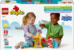 LEGO DUPLO 10453 Свинка Пеппа Конструктор Ярмарка с Колесом обозрения, 53 детали, 3 фигурки, от 2 лет