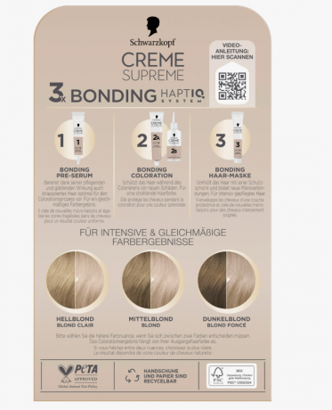 Schwarzkopf Creme Supreme 10-19, Стойкая крем-краска для волос Schwarzkopf Creme Supreme 10-19 Очень светлый перламутровый блонд, интенсивный уход и 100% закрашивание седины