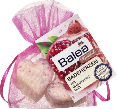 Balea (Балеа) Manufaktur Badeherzen mit Granatapfelduft, 30 г