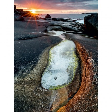 CALVENDO Puzzle CALVENDO Puzzle Strand im Sonnenuntergang bei Utakleiv (Lofoten) Пазл CALVENDO Puzzle пляж на закате возле Утаклева (Лофотенские острова)