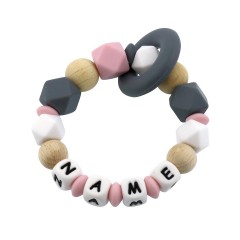 elefantasie Greifling Hexagon personalisiert mit Namen Игрушка-клатч шестигранник персонализированный с именем