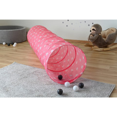 KNORRTOYS.COM Spieltunnel Pink white stars Игровой туннель Розовые белые звезды