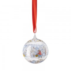 Hutschenreuther Hutschenreuther Jahresartikel Weihnachten 2022 Glaskugel 'Weihnachtsabend' d: 6 cm Ежегодная статья Hutschenreuther Рождество 2022 стеклянный шар &quot;Сочельник&quot; d: 6 см