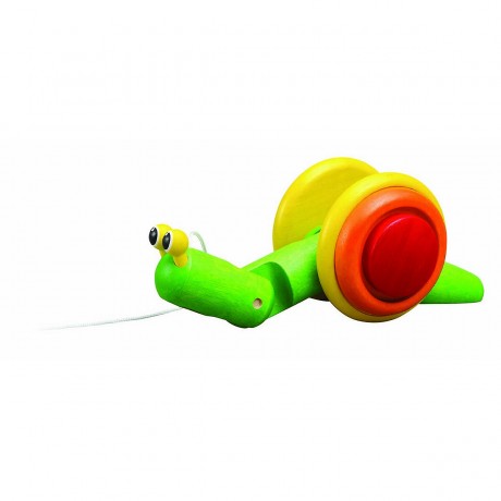 PLANTOYS Push+Pull Nachziehtier Schnecke Nachziehspielzeug Игрушка «тяни-толкай» Игрушка-улитка