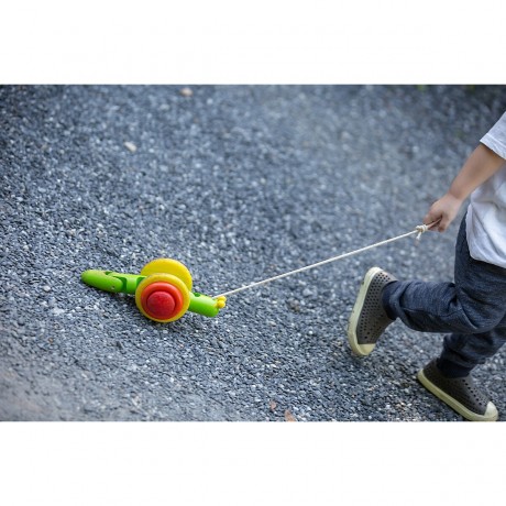 PLANTOYS Push+Pull Nachziehtier Schnecke Nachziehspielzeug Игрушка «тяни-толкай» Игрушка-улитка