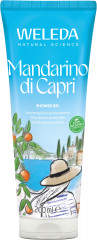 WELEDA Mandarino di Capri Shower Gel, 200 ml, Гель для душа Mandarino di Capri с ароматом итальянского мандарина, розмарина и лаванды, 200 мл