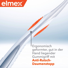 elmex Zahnbuerste Intensiv-Reinigung, 1 St, Зубная щётка Intensiv-Reinigung средней жёсткости с полирующими элементами и очистителем языка, 1 шт.