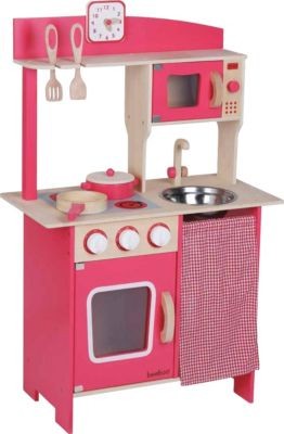 SpielMaus Holz Holzkuche rot Деревянная кухня SpielMaus деревянная красная