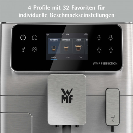 WMF WMF Kaffeevollautomat Perfection 640, (41 x 25 x 37,1 cm, 15 bar, 1550 W) Полностью автоматическая кофемашина WMF Perfection 640 (41 x 25 x 37,1 см, 15 бар, 1550 Вт)