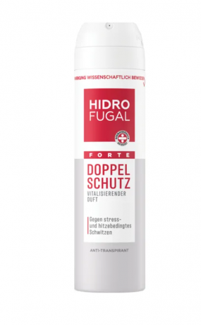 Hidrofugal FORTE Doppel Schutz Anti-Transpirant Spray 150ml, Гидрофугал Дезодорант-антиперспирант спрей Двойная защита, 150мл