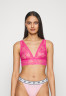 Tommy Hilfiger ELONGATED Triangle bra hot magenta УДЛИНЕННЫЕ Бюстгальтер с треугольными чашечками горячий пурпурный