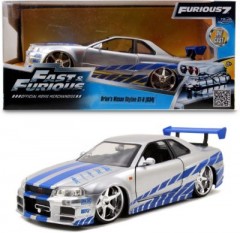 Jada Fast  Furious 2002 Nissan Skyline 1:24 Форсаж 2002 Nissan Skyline 1:24
