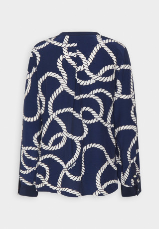 Tommy Hilfiger ROPE BLOUSE Long sleeved top coastal/carbon navy ROPE BLOUSE Топ с длинными рукавами прибрежный / углеродный флот