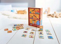 Haba HABA 303469 Wir raumen auf! HABA Развивающая игра Наводим порядок (Германия) 303469, дерево, развивает внимание и моторику, от 2 лет