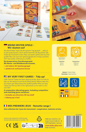 Haba HABA 303469 Wir raumen auf! HABA Развивающая игра Наводим порядок (Германия) 303469, дерево, развивает внимание и моторику, от 2 лет