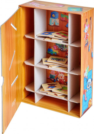 Haba HABA 303469 Wir raumen auf! HABA Развивающая игра Наводим порядок (Германия) 303469, дерево, развивает внимание и моторику, от 2 лет
