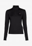 Tommy Hilfiger ESSENTIAL SLIM FIT Long sleeved top black ESSENTIAL SLIM FIT Топ с длинными рукавами черный