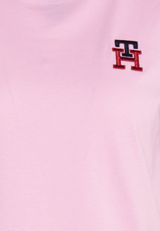 Tommy Hilfiger MONOGRAM Print T-shirt classic pink MONOGRAM Футболка с принтом классический розовый