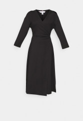 Tommy Hilfiger WRAP DRESS Day dress black ПЛАТЬЕ С ЗАПАХОМ Повседневное платье черный