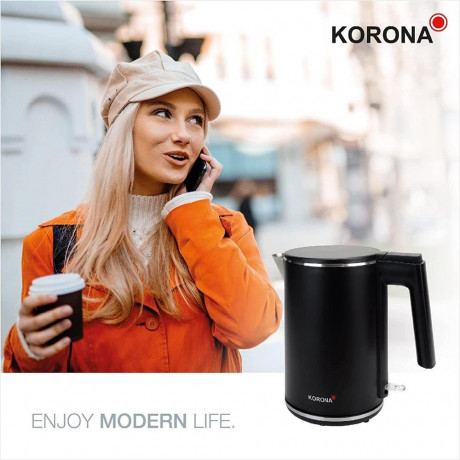 KORONA KORONA Wasserkocher 20119, Doppelwandig, 1 Liter, Wasserstandsanzeige, Cool Touch, beleuchtet  Чайник KORONA 20119, двустенный, 1 литр, индикатор уровня воды, прохладное прикосновение, подсветка