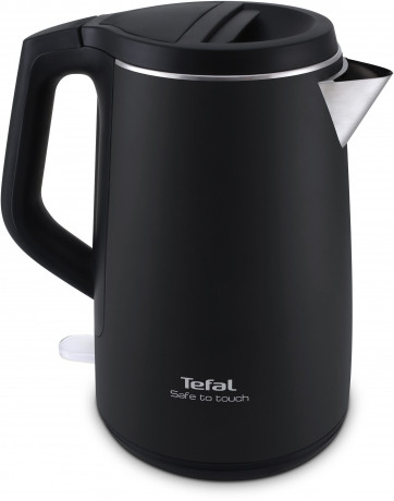 Tefal Tefal Wasserkocher Safe to Touch KO3718, 1,5 l, 2400 W, Doppelwandig, 360° drehbare Offnung, Anti-Kalk Filter, kabellos  Чайник Tefal Safe to Touch KO3718, 1,5 л, 2400 Вт, с двойными стенками, открывание на 360°, фильтр против накипи, беспроводной