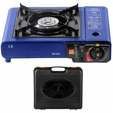 Mianova Mianova Gaskocher 1 flammig Gaskocher Campingkocher + Koffer Blau, Outdoor Grill Camping Herd Notfallkocher Gaskocher fur Gas Kartuschen Газовая плита Mianova, 1 пламя, газовая плита, походная плита + чехол, синий, уличный гриль, походная плита,