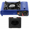 Mianova Mianova Gaskocher 1 flammig Gaskocher Campingkocher + Koffer Blau, Outdoor Grill Camping Herd Notfallkocher Gaskocher fur Gas Kartuschen Газовая плита Mianova, 1 пламя, газовая плита, походная плита + чехол, синий, уличный гриль, походная плита,