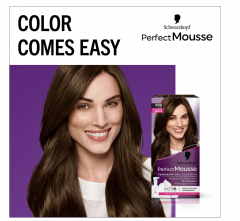 Schwarzkopf Perfect Mousse 600 light brown 3stk Краска-мусс для волос, тон 600 Светло-коричневый, 3 штуки