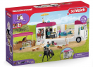 Schleich Horse Club 42619, Игровой набор-конструктор Конный дом на колесах 42619, большой коневоз с лошадьми и фигурками, 227 деталей, для детей 5-12 лет