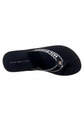 Tommy Hilfiger ZEHENTRENNER T-bar sandals dunkelblau THONG SLIPPERS Сандалии с Т-образной перемычкой темно-синий
