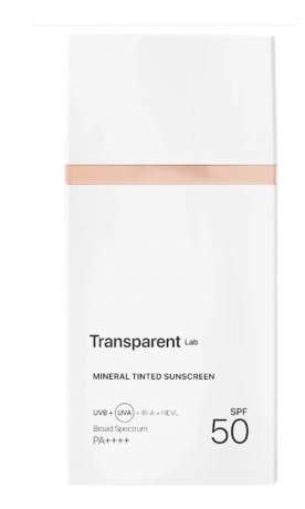 Transparent Lab Light SPF 50+, 100ml, Солнцезащитный крем для лица  SPF 50+ минеральный, с тонирующим эффектом, защита UVA UVB HEVL , 100мл