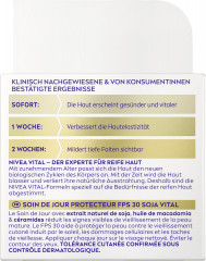 NIVEA VITAL Soja Anti-Age Schutzende Tagespflege LSF 30, 50 ml, Нивеа Дневной крем для зрелой кожи, SPF 30, экстракт сои, церамиды, защита и подтяжка, 50 мл