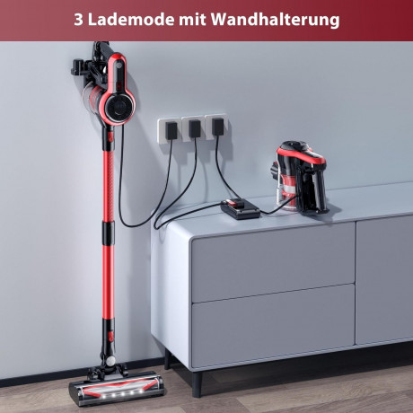 Micol Micol Akku-Hand-und Stielstaubsauger Ideal fur Hartboden, Teppiche, Tierhaare, beutellos, 3 Lademethoden, Testsieger 2022 fur Tierhaare, Hartboden, Teppiche  Беспроводной ручной пылесос Micol, идеально подходит для твердых полов, ковров, шерсти живо