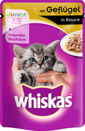 Whiskas Влажный корм Для кошек Юниор Домашняя птица	 в Соусе, 100 г