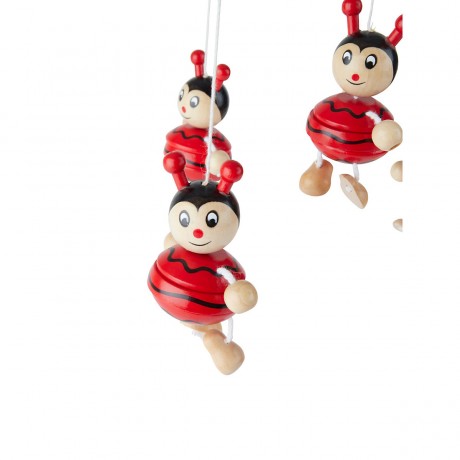 bieco 3D Mobile Marienkafer aus robustem Holz Wickeltisch Kinderbett Wiege 20x20x30 cm Mobiles 3D Мобиль Божья коровка из прочного дерева пеленальный столик люлька 20х20х30 см Мобилы
